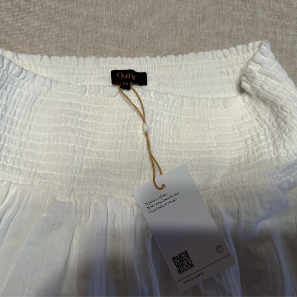 Quince 100% Organic Cotton Gauze Smocked Maxi
Skirt - Picture 8 of 12